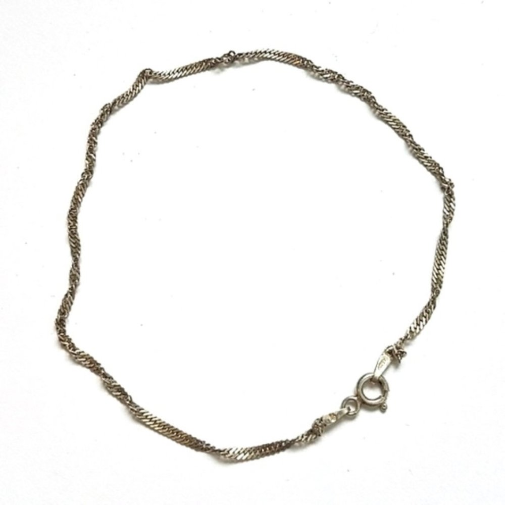 Sterling Silver Ankle Bracelet Jewelry Clasp